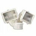 Coleman Cable Designers Edge Flood Light, 120 V, 300 W, 2-Lamp, Halogen Lamp, Metal Fixture L6008WH